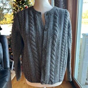 J CREW,  Grey Wool Cardigan